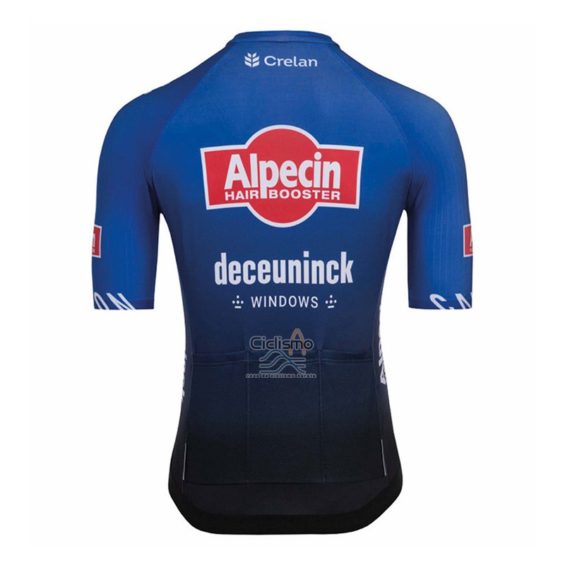 Alpecin-deceuninck Ropa Ciclismo Culotte Corto 2023 Mangas Cortas Azul